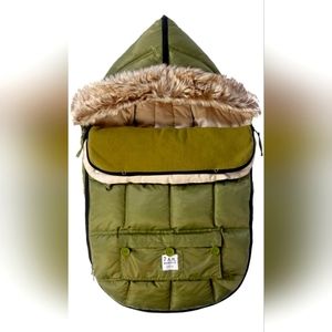 7AM Enfant Le Sac Igloo Footmuff for Carseat or Stroller - Army Green